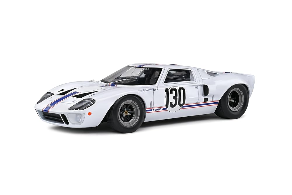 ソリド 1/18 フォード GT40 ホワイト Solido Model samochodu w skali 1:18 Ford GT 40 MK1#130