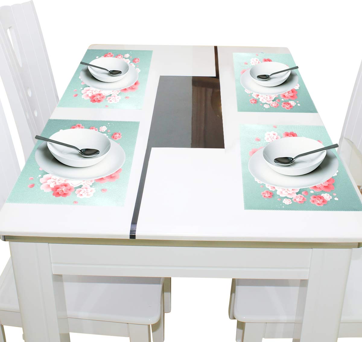 set di 6 tovagliette all'americana con stampa Happy Mother's Day