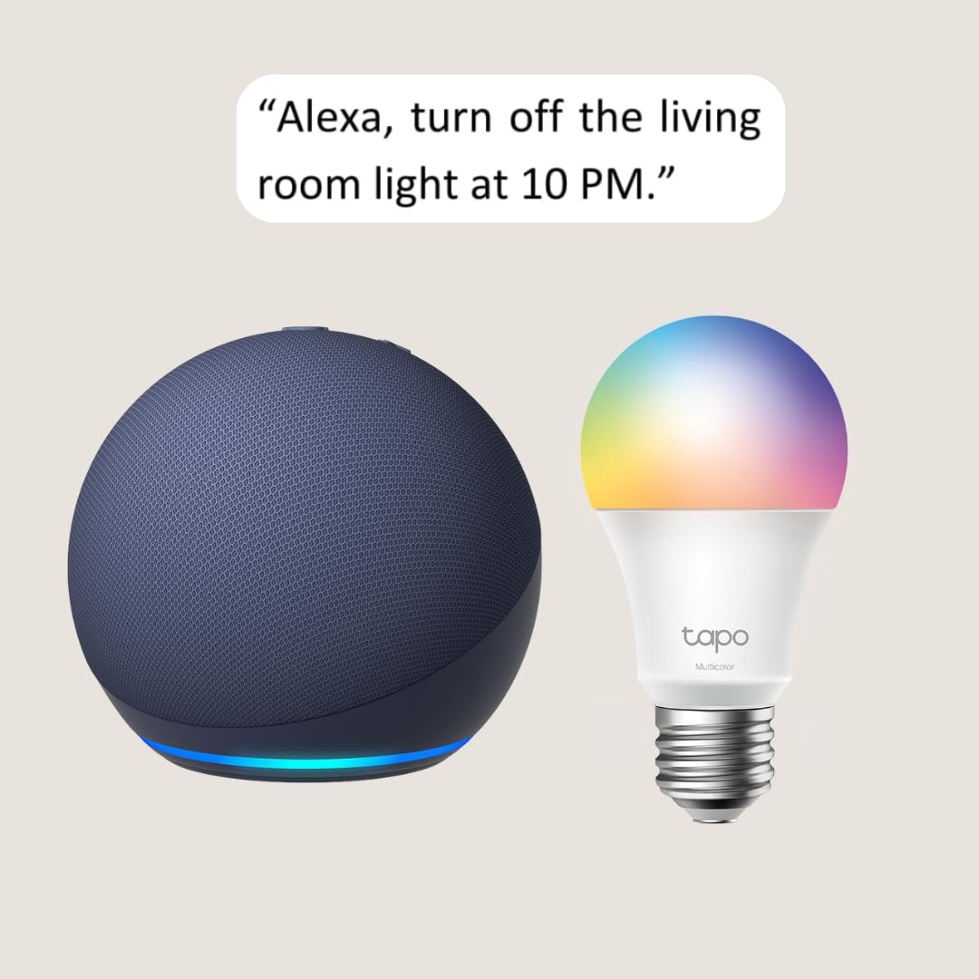 Echo Dot with TP-Link Tapo Smart Color Bulb