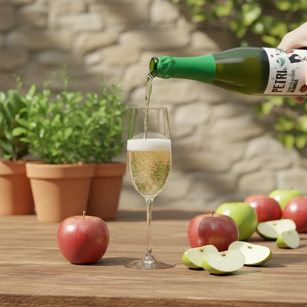 Sidra Petri Sin Alcohol 75 cl – Sidra Natural Refrescante y Sin Gluten de la Bodega Petritegi – Elaborada con Manzanas Seleccionadas (Pack 3)