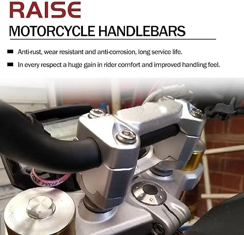 Miniatura 4 de Elevador de manillar de motocicleta de 0.866 in para BMW G310GS G310R G310 G 310 GSR 2016-2023 CNC Handle Bar Raiser Extender Mount Clamp Adapter