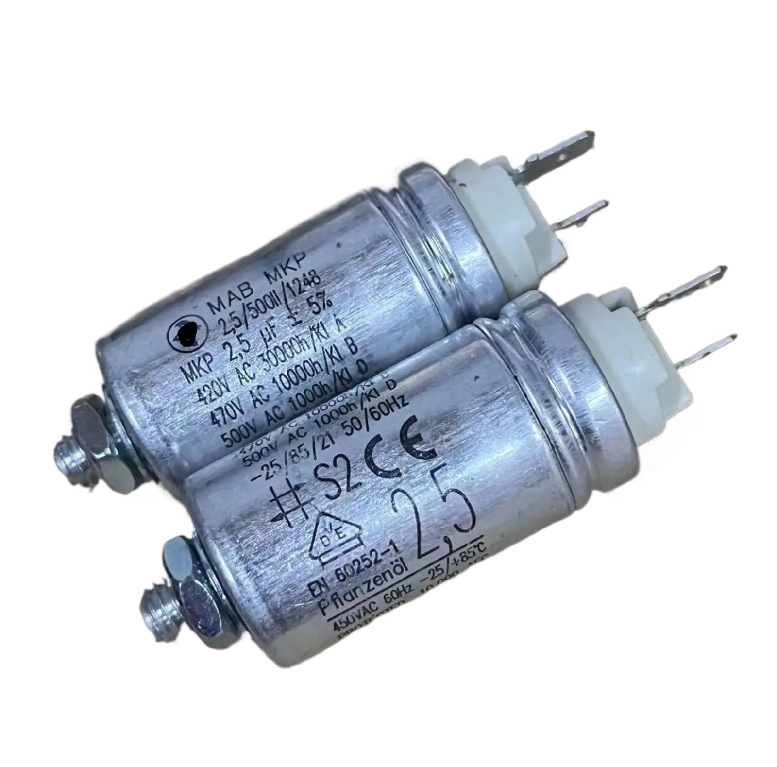 2 szt. MAB-MKP-EN60335-1 1,5UF 2UF 2,5UF 10UF 420V 470V 500V kondensator rozruchowy kondensator foliowy (1,5UF)