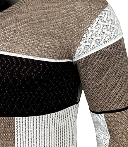 Close-up del suéter de moda para hombre de Subliminal Mode, mostrando el diseño y textura del tejido