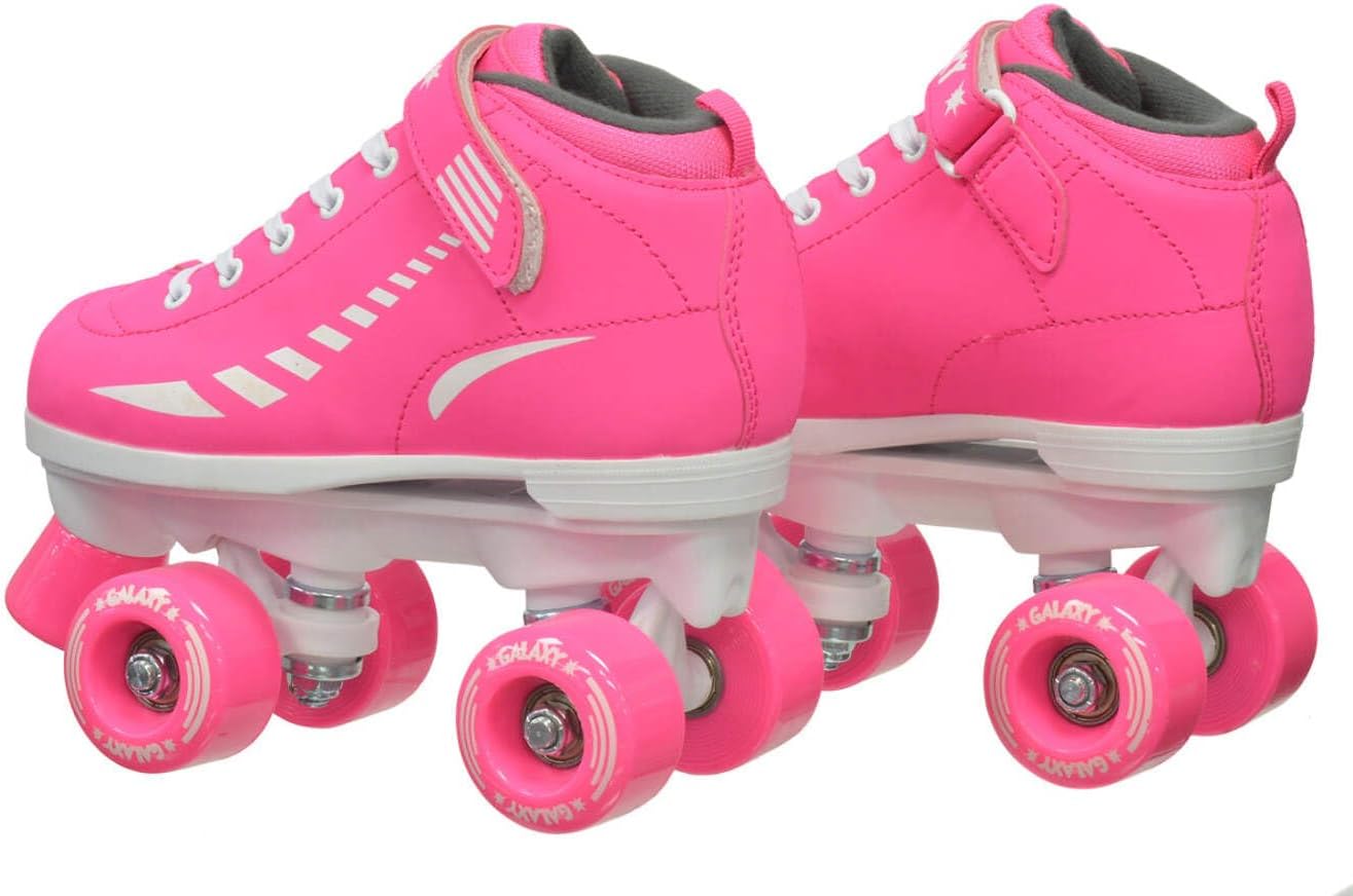 Epic Galaxy Elite Pink Quad Roller Skates Package