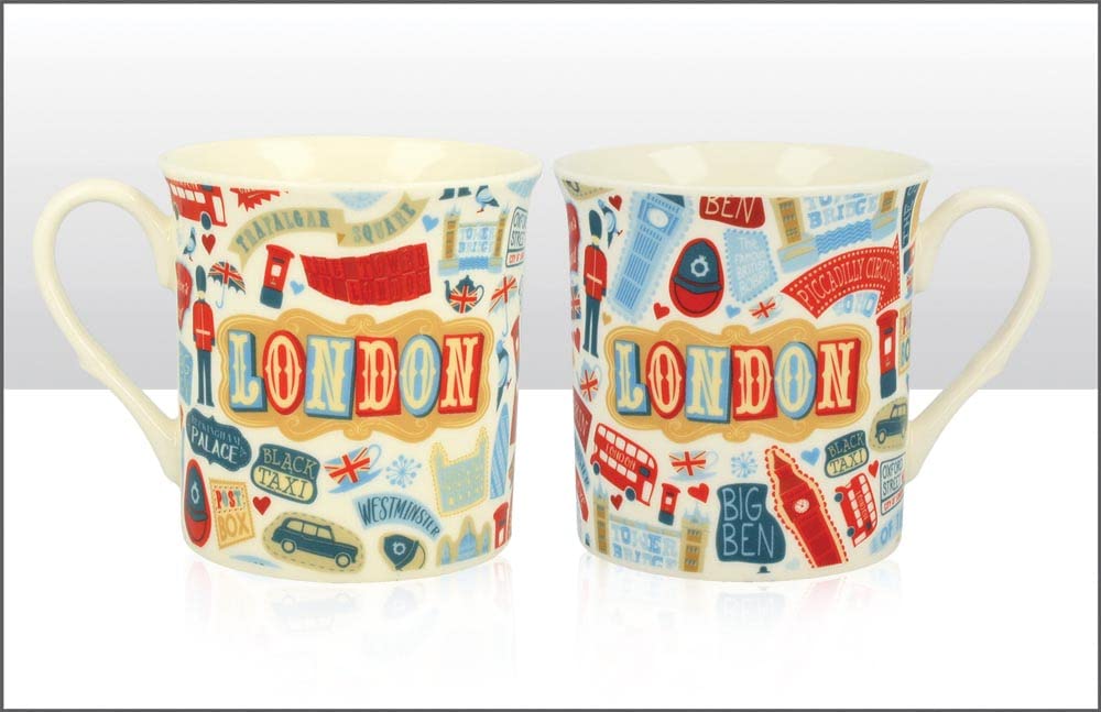 Elgate Vintage London Regal Mug Cup Tea Coffee Souvenir Gift London Landmarks Royal