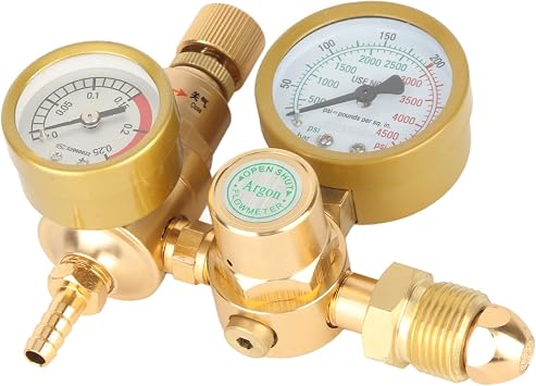 Welder Gas Regulator, Argon CO2 Regulator, Gauges Gas Welding Regulators, Suitable for Achieving Precise Gases Flows Regulation