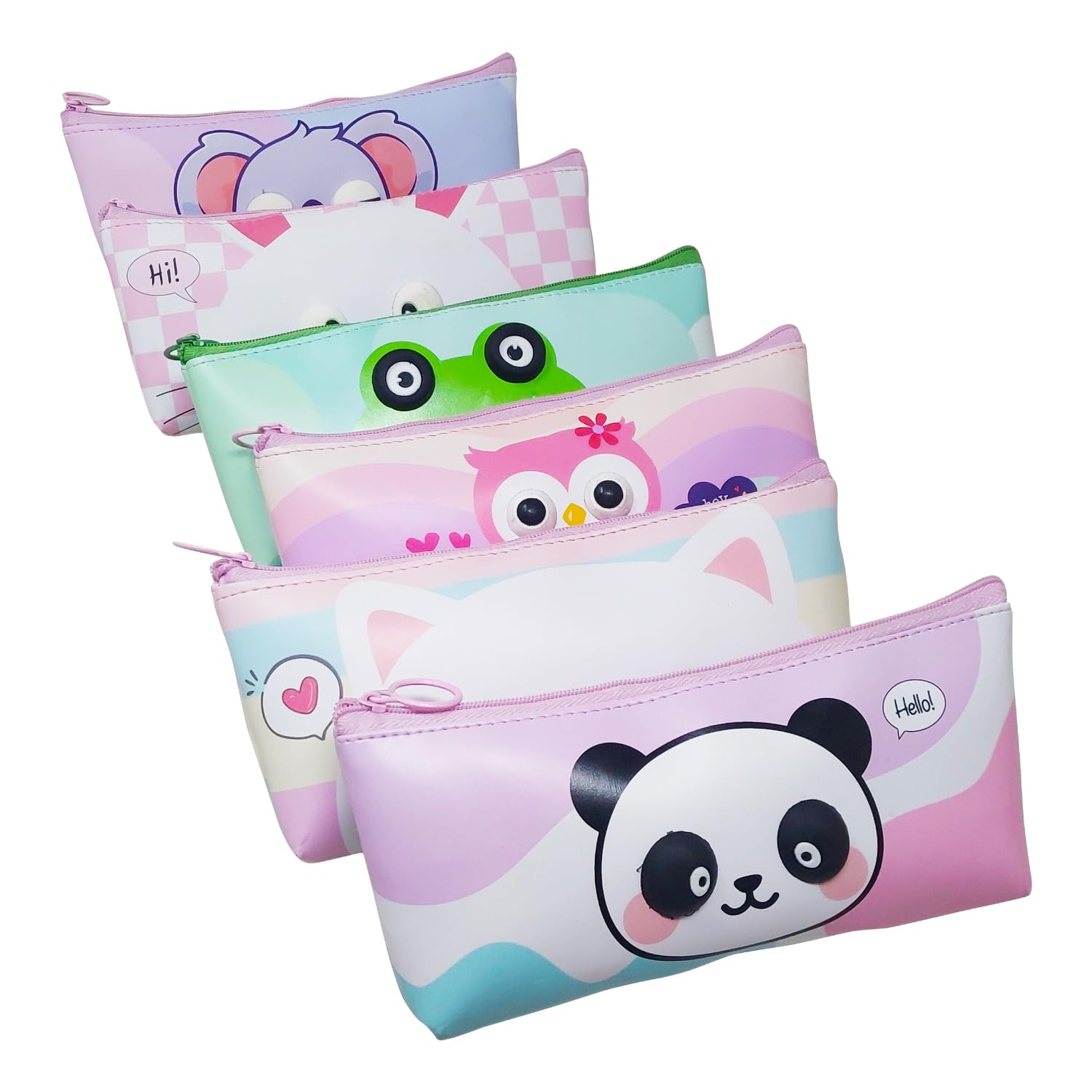 PARTEET Soft Cute Eyes Pencil Pouch for Kids Students Silicone Pencil Case Storage Pouch Travel Pouch with Big Cute Eyes and Zipper Closer Eyes Pencil Holder Return Gift for Kids(Pack of 6) (Assorted) (B0D2LK17LG) Amazon Price History, Amazon Price Tracker