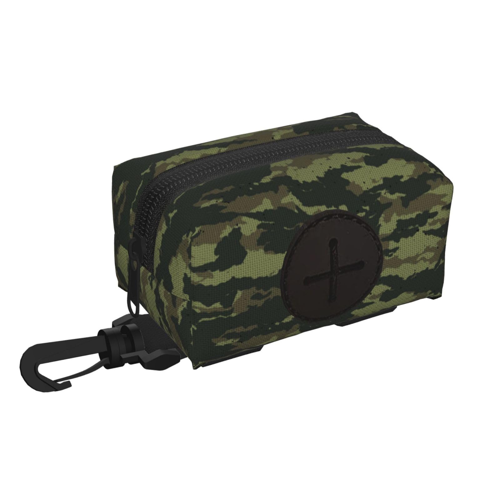 Waterproof Dog Waste Bag Holder Dispenser Pouch For Walking Hiking, Camouflage Pet Travel Garbage Bag Storage Bag, Poop Bag Carrier Organizer, Hands-Free Compact Pet Waste Management Accessory