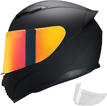 Full Face Motorcycle Helmet WS-607 DOT Approved Motorbike Racing Street Bike Helmets for Adults with Visor