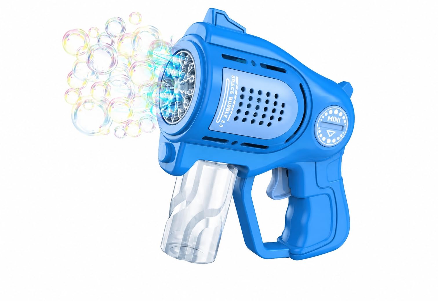 Bubble Guns with Bubble Refill Solution Bubbles Maker, Blower, Machine Gun Blaster SPINNING TURBO BUBBLE GUN