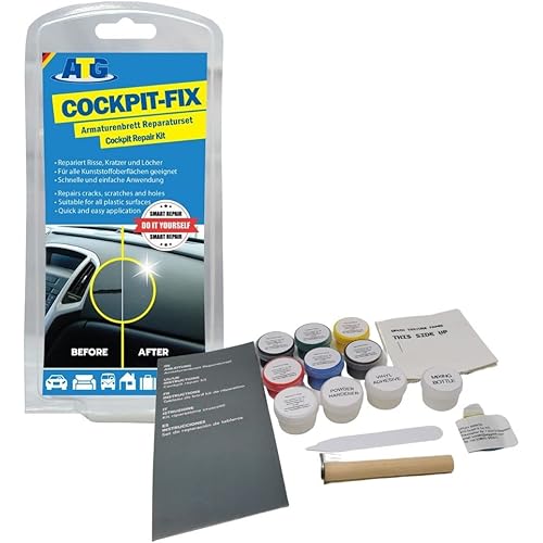 ATG Car Dashboard Repair Kit - Dash Repair - Dash Repair Kit - Leather & Vinyl Repair kit - Dashboard Repair - Dash Kit - Cracked Dashboard Repair Kit - Vinyl Repair Kit - Dashboard Repair Epoxy Glue