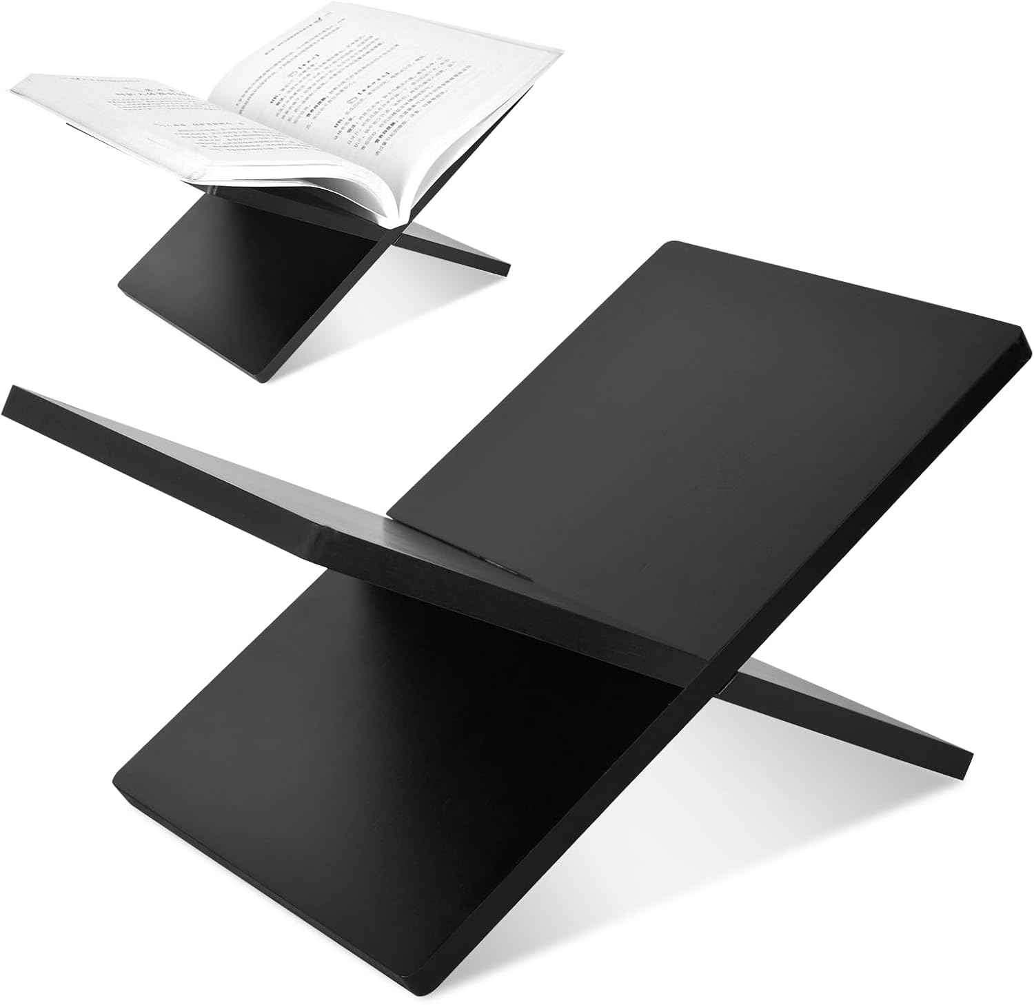 11 * 7 Inch Wood Bible Holder Stand Black Table Book Stand