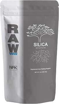 RAW Silica 8oz - High-Purity Plant Supplement for Stronger Growth and Stress Resistance - Essential Silicon Nutrient for Hydroponics, Soil, and Coco Coir