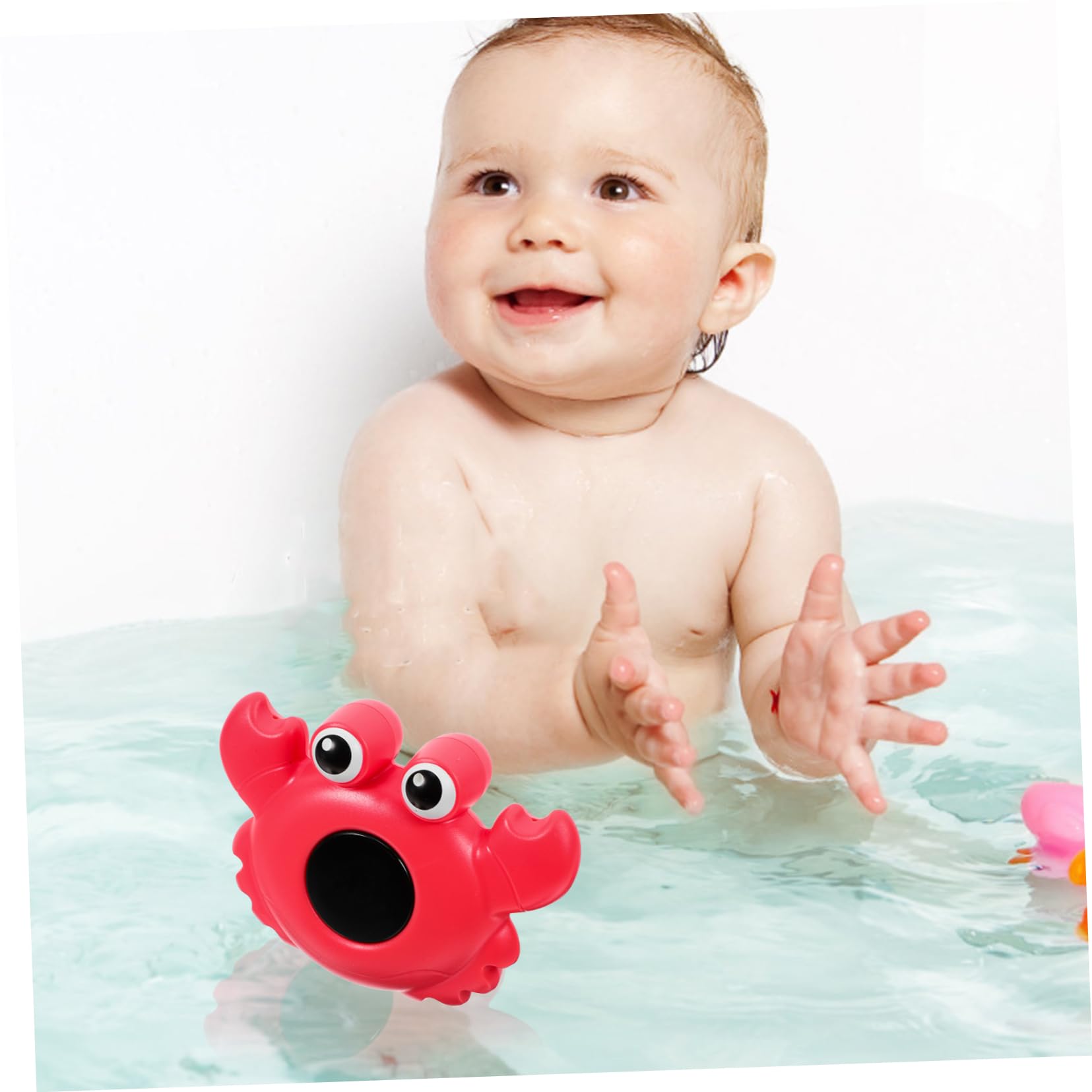 TOYANDONA 3piezas Digital De Agua Para Bañera y Piscina Flotante Diseño De Animales De Agua Para Bebés y Medición Precisa De Temperatura Para Baños y Acuáticos