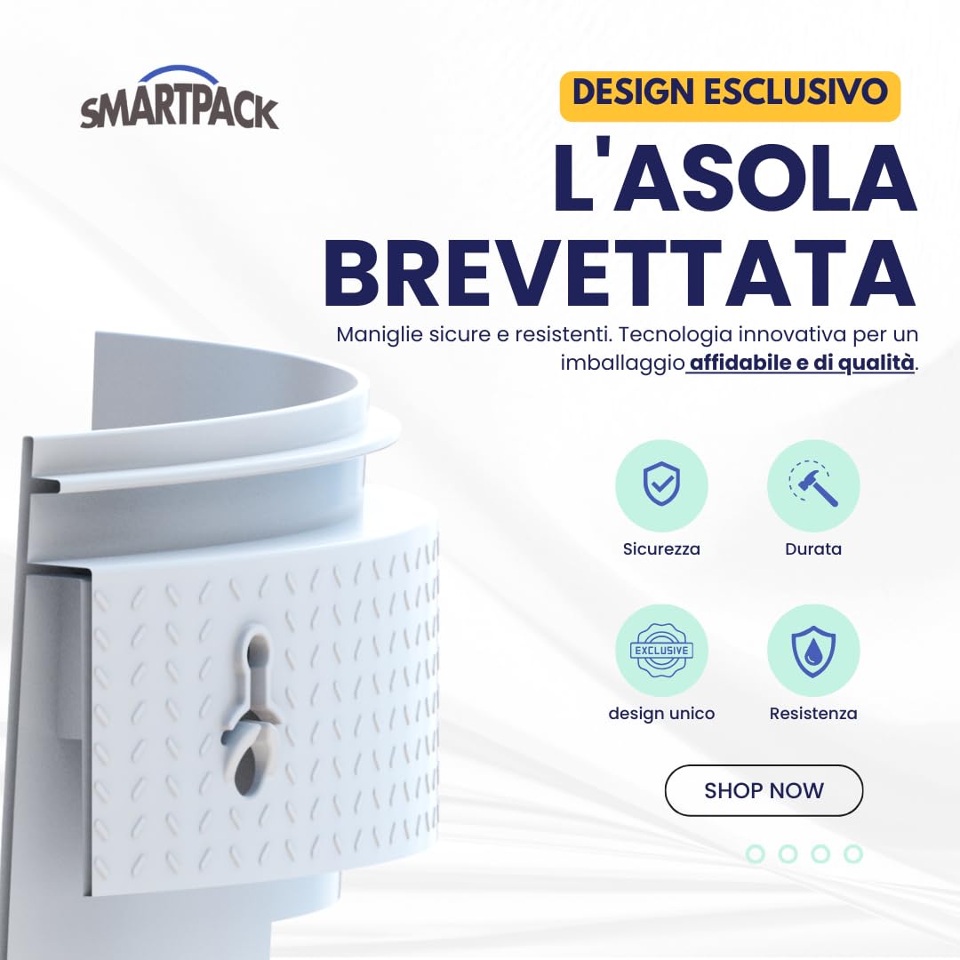 Smart Pack wiadro z pokrywką, 1/2 palety, 18 LT 14LT, 5 LT, wiadro z tworzywa sztucznego, z metalową pokrywą i uchwytem, hermetyczne, puste wiadro z farbą, kolor biały (80 x 18 l)