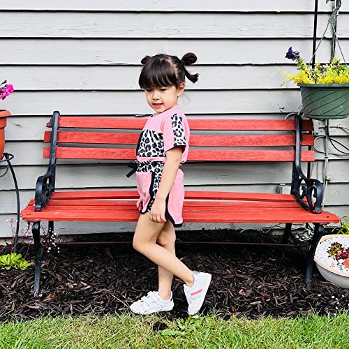 18-24 Months Girl Clothes Toddler Girl Summer Outfits Cute Baby Short Sleeve Leopard Tops T-Shirt + Camo Shorts Set Sport Suits Tracksuit Baby Girl Summer Outfits Set Pink Leopard 18-24 Months 90Cm #TOP1