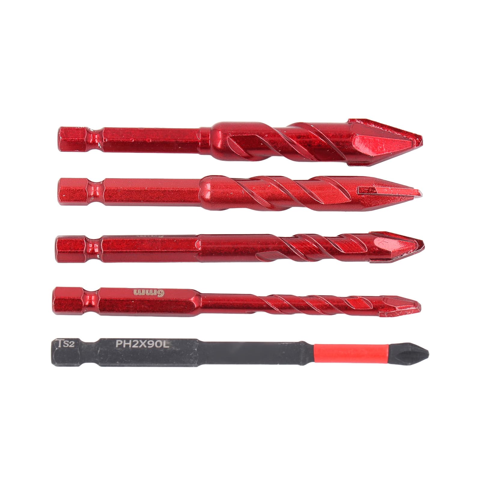 Concrete Drill Bit Set, High Strength Eccentric Drill Bit, High Hardness Skewed Head Eccentric Drill Bits, 6mm/8mm/10mm/12mm Eccentric Drill Bits, Bit