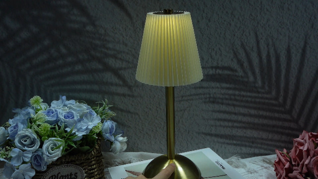 Image of Liliful 1 Pcs Cordless Table Lamp Rechargeable Touch LED Small Gold Portable Battery Operated USB-c Desk Lamp 3 Color Dimmable for Bedroom Living Room Dining (Gold,Beige Cloth Style)