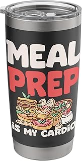 Food Service Worker Lunch Lady Meal Prep Is My Cardio Stainless Steel Insulated Tumbler