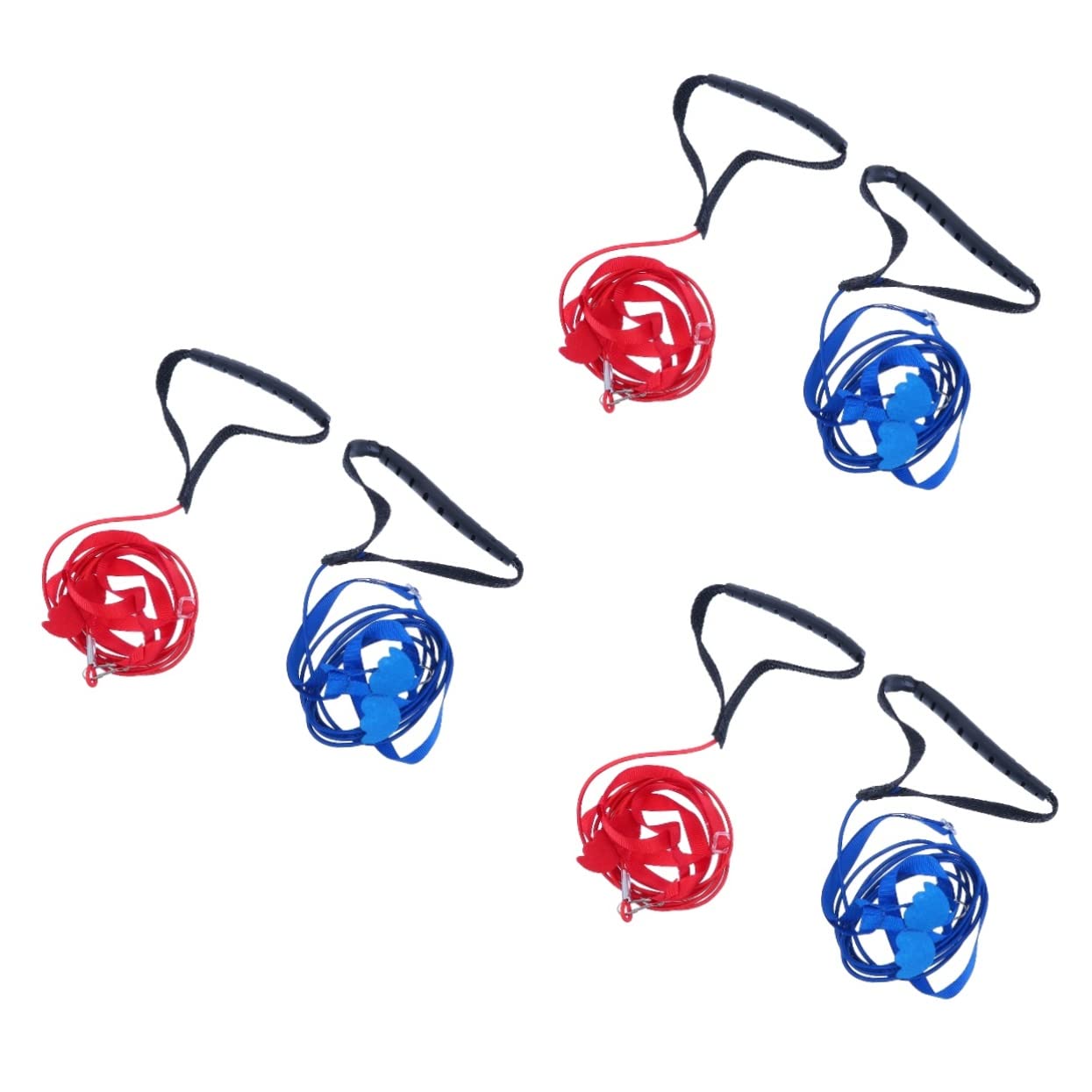 BESPORTBLE 6pièces Ajustable pour Oiseaux avec Corde De Traction Et Ailes Colorées Rouge Bleu Accessoire De Vol pour Perroquets Et Oiseaux Domestiques