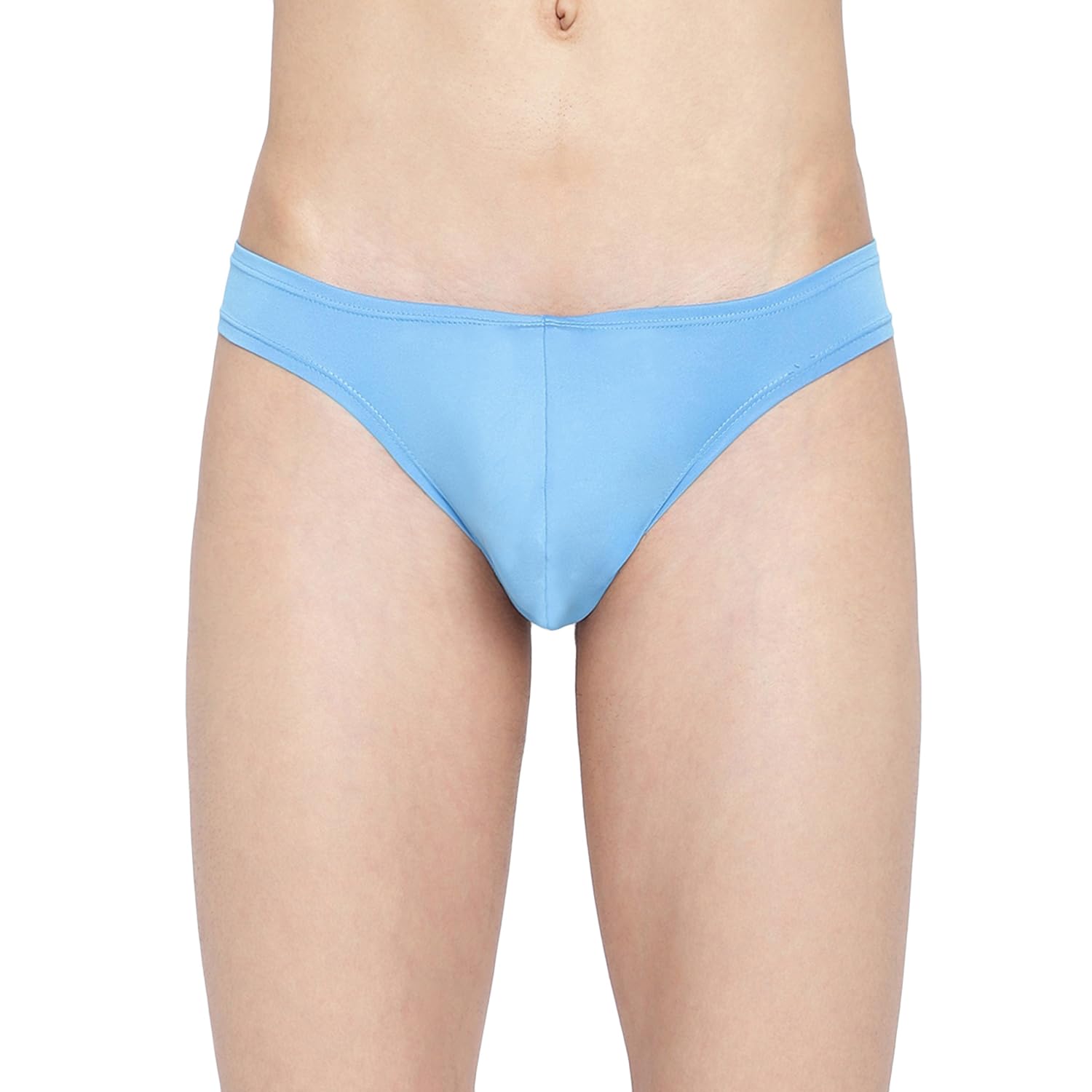 BASIICS by La Intimo Men's Polyester Spandex Semi-Seamless Featherlight Brief