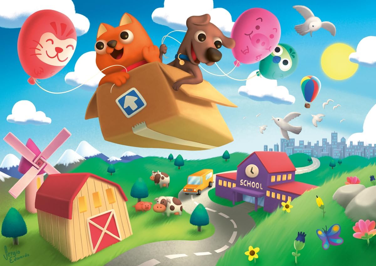 Ravensburger We’re Flying! - 35 Piece Jigsaw Puzzle for Kids | Whimsical Design | Family-Friendly Fun | Encourages Imaginative Play