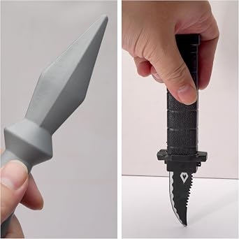 16 Pcs Ninja Toy Weapons for Kids Ninja Roleplay Pretend Play Costume Accessories Assorted Japanese Warrior Dress Up Cosplay Weapons Black
