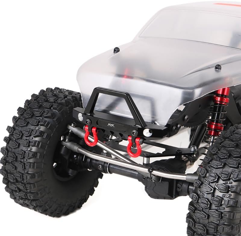 KYX Racing CNC Machined Aluminum Front Bumper Upgrades Parts Accessories for 1/10 RC Crawler Car Axial SCX10 PRO