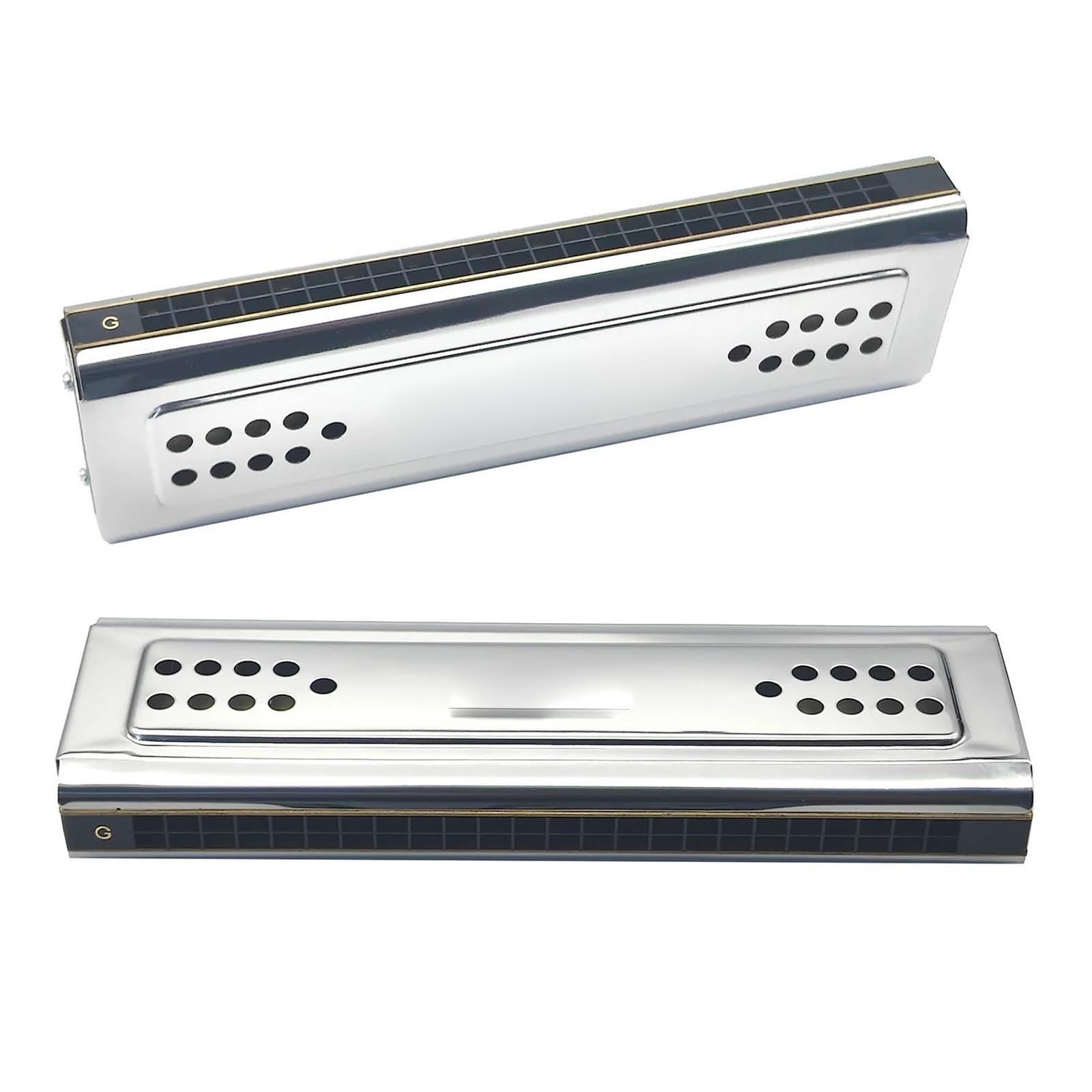 Armonica Blues Tremolo Per Armonica A 24 Fori (chiave Di C&G A Doppio Lato) | Organetto a bocca tremolo professionale per armonica a 24 fori (chiave di C&G a doppio lato)