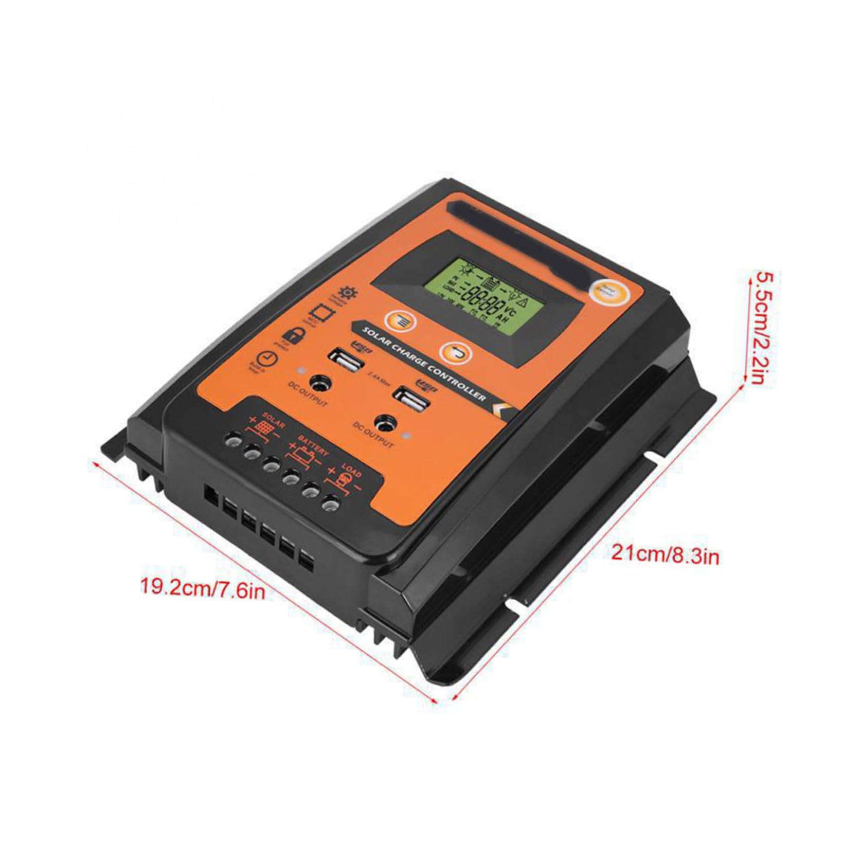 Solarregler Laderegler 30a 12v 24v mit Timer und USB