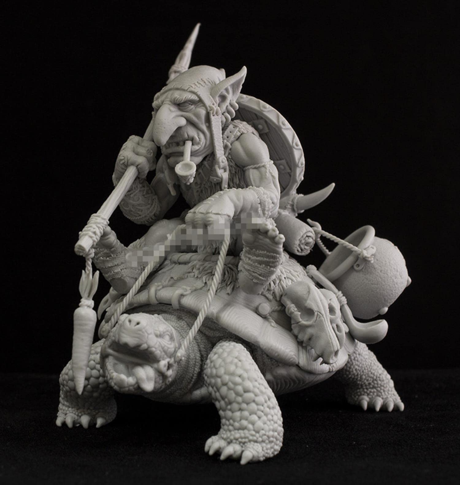 54-mm-Harzfiguren-Modellbausätze GK Turtle Rider Unmontierter und unbemalter Bausatz S200