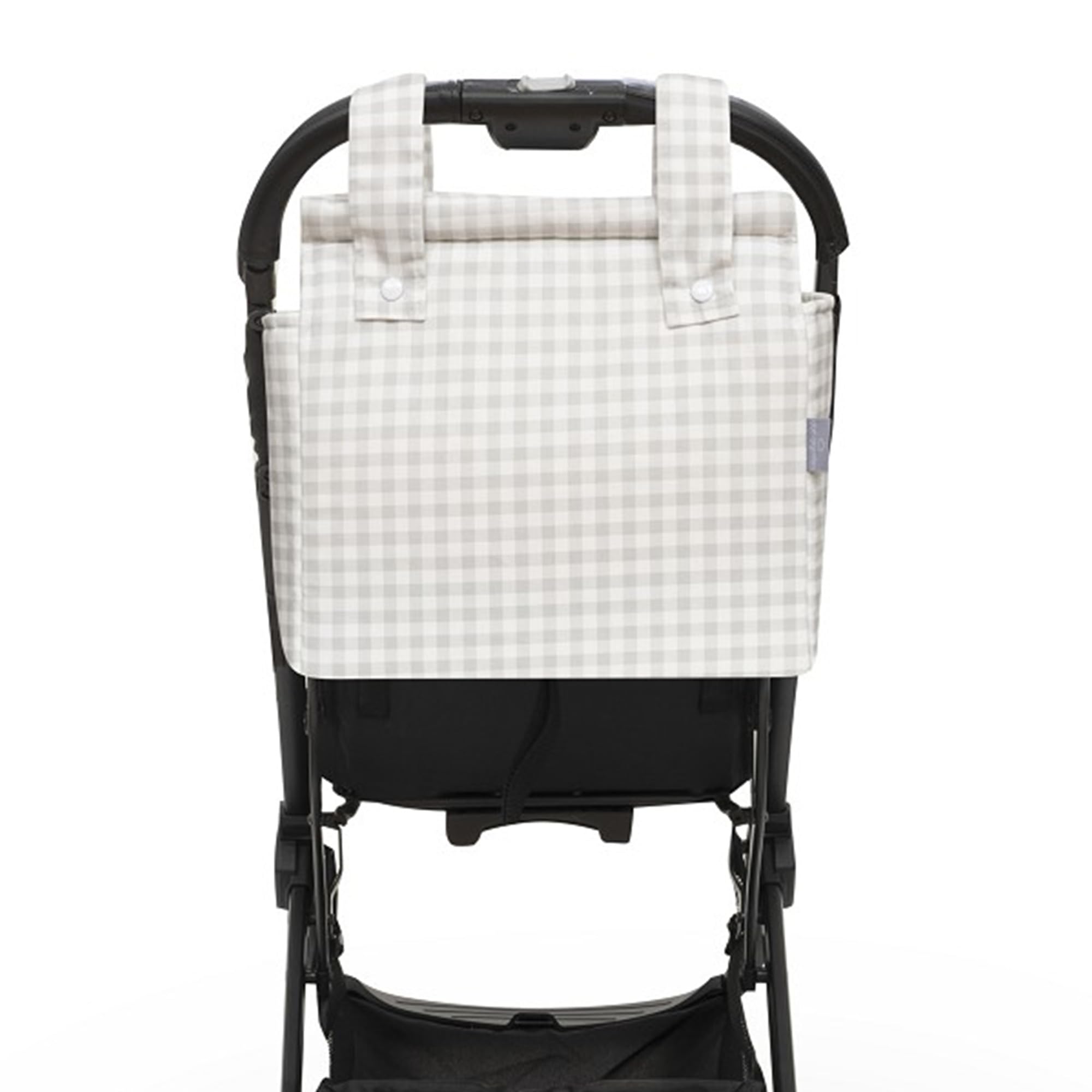 various - Talega para silla de Paseo Bolso Panera Carrito Bebe -Personalizable Nombre Bebé Bordado con Diseño Práctico y Funcional Cierre con Cremallera olso organizador de muselina Color Gris