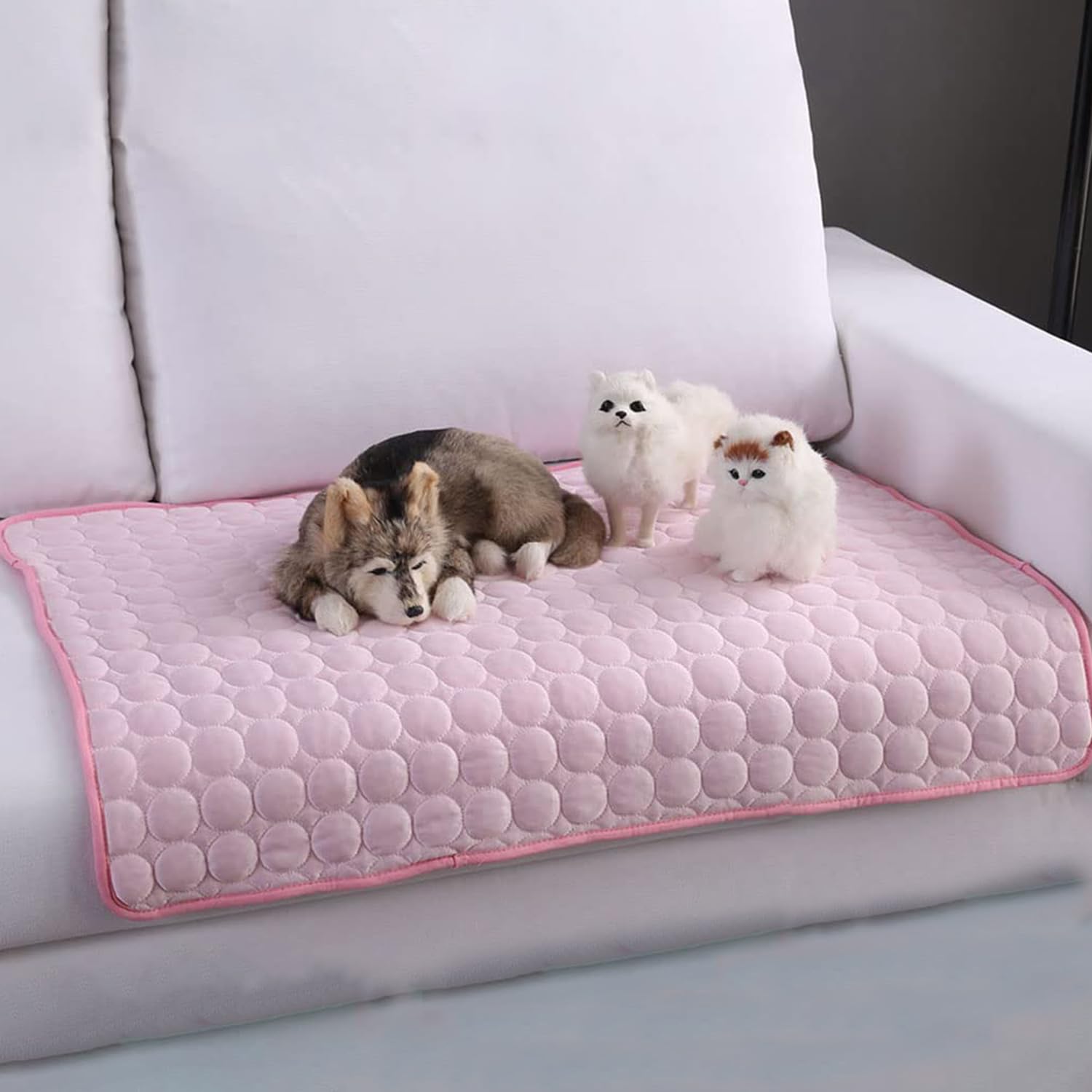 Heart Home Rectangular Dog & Cat Bed|Premium Cool Ice Silk with Polyester With Bottom Mesh|Multi-Utility Self-Cooling Pad For Dog & Cat|Light-weight & Durable Dog Bed|ZQCJ001P-XL|Pink (B0CQXBPLKB) Amazon Price History, Amazon Price Tracker