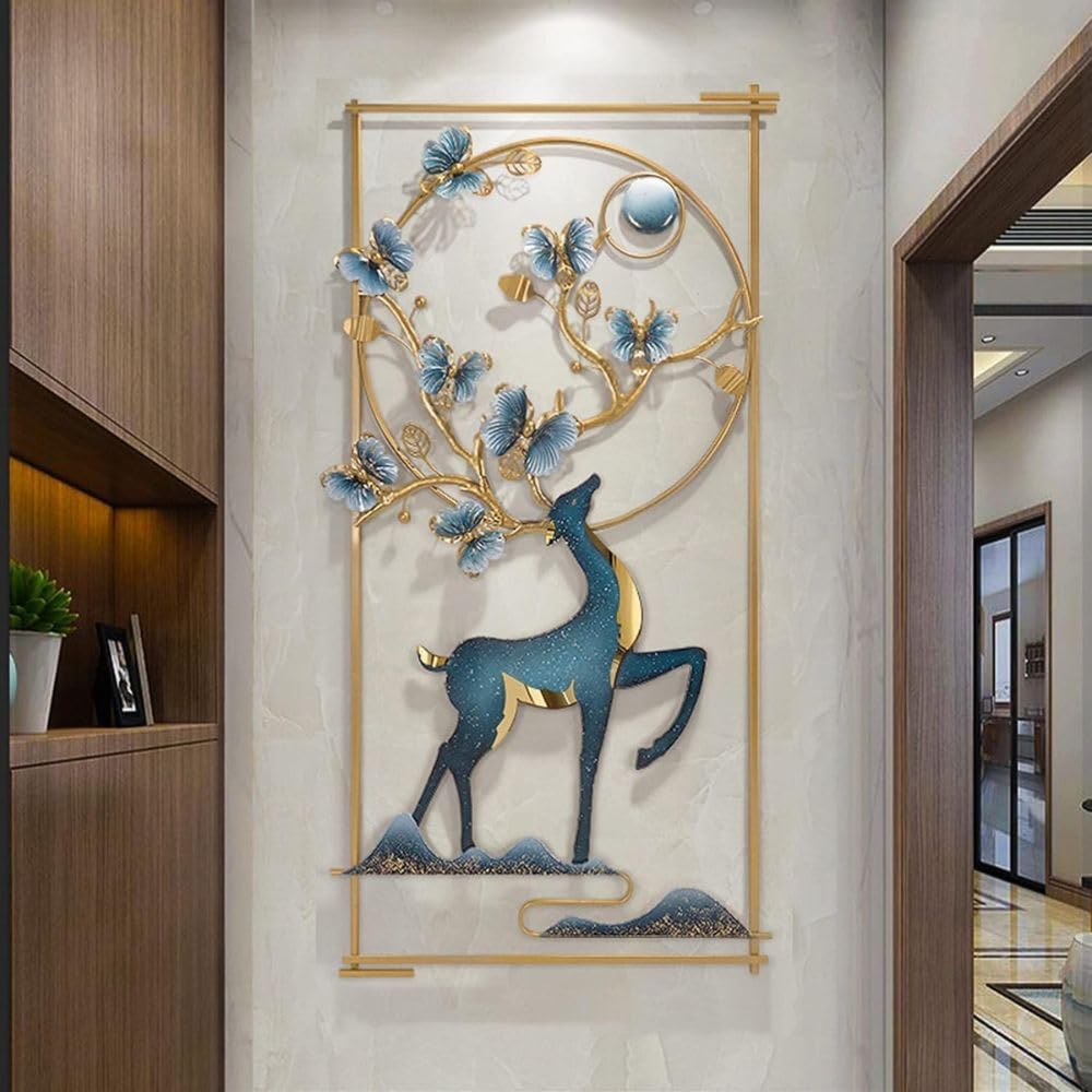 OVIK - Decorative Large Metal Wall Art Wall Hanging Home Decoration Modern Accent for Stylish Interiors Wall Art for Home Decor, Living Room, Bedroom & Office-image-24