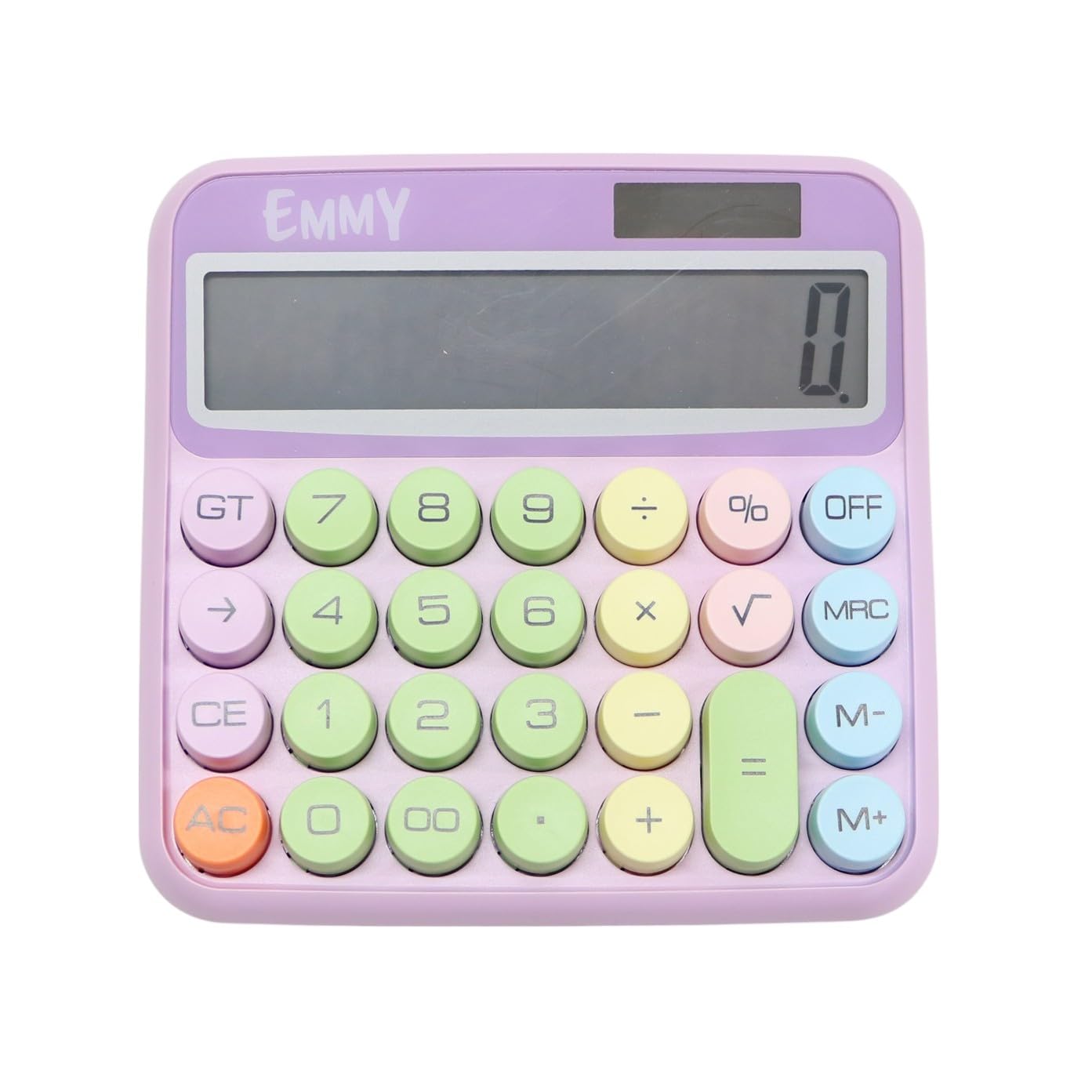 エミー EMMY ラージカリキュレーター 電卓 グレースパープル