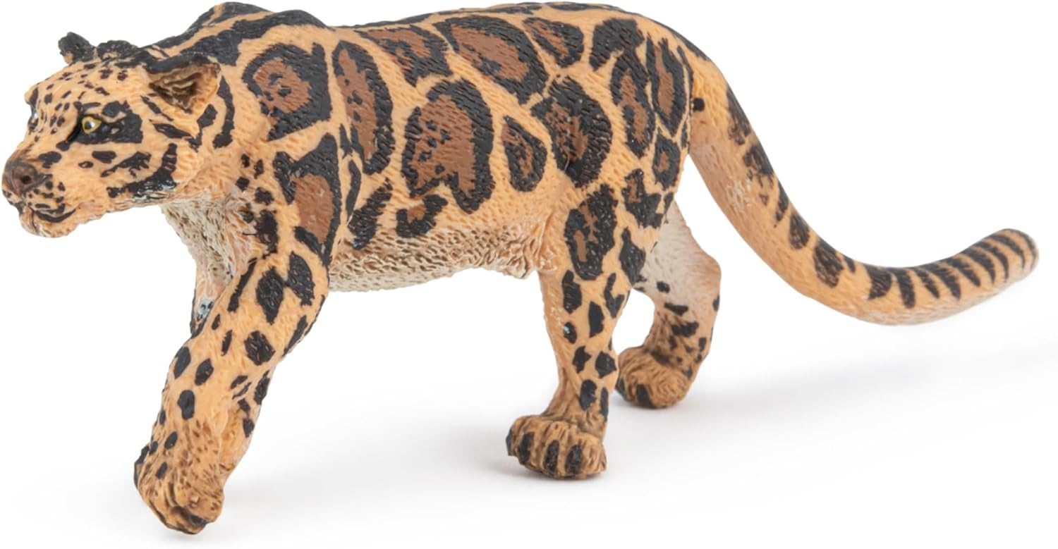 PAPO - Realistic Clouded Panther Figure - Ages 3+ - Wild Life Collection - Educational Play Wild Feline - Gift Idea Toy for Girls and Boys