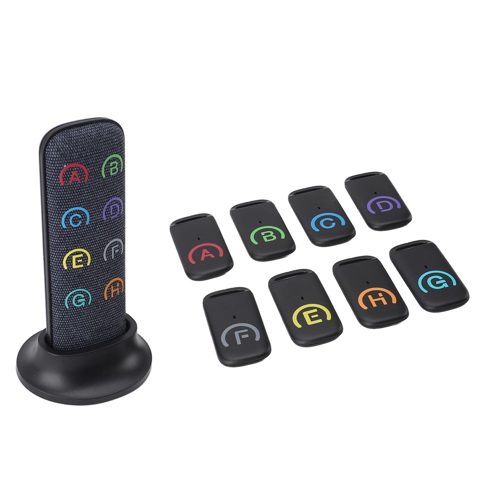 Localizzatore chiavi RF senza fili, Localizzatore oggetti smarriti con 1 trasmettitore, 8 ricevitori, suono 80 dB forte per telecomandi, cellulari, portafogli