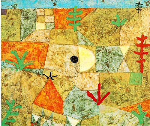 Tableau Paul Klee Jardins du Sud pour salon élégant