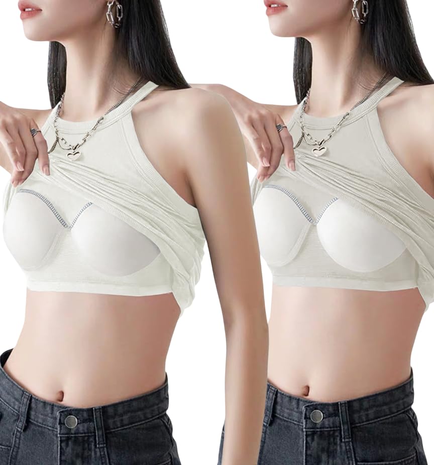 Women’s Ribbed High Neck Sleeveless Crop Top||Soft Stretchable Tank Top for Girls & Women||Solid Casual Summer Wear||Seamless Fitted Top for Gym, Travel-image-18