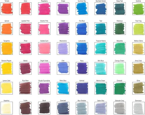 Miniatura 7 de Leisure Arts Juego de marcadores de doble punta cincel de cepillo 48 piezas