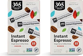 365 By Whole Foods Market,Espresso Single Serve Instant Coffee, 2.65 Ounce (Pack of 2)
