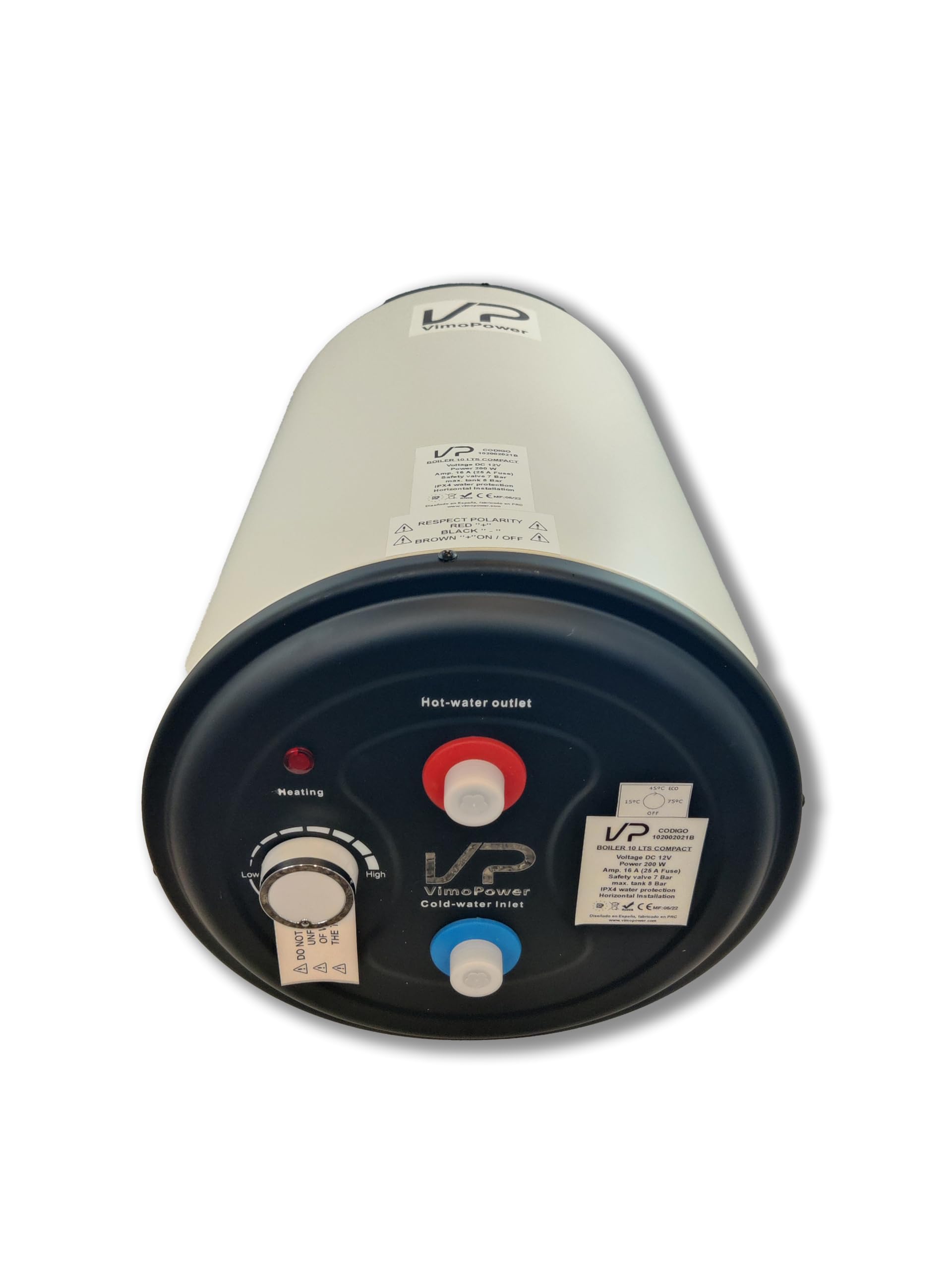 Chauffe-eau 12 V pour camping-car ou caravane 10 litres