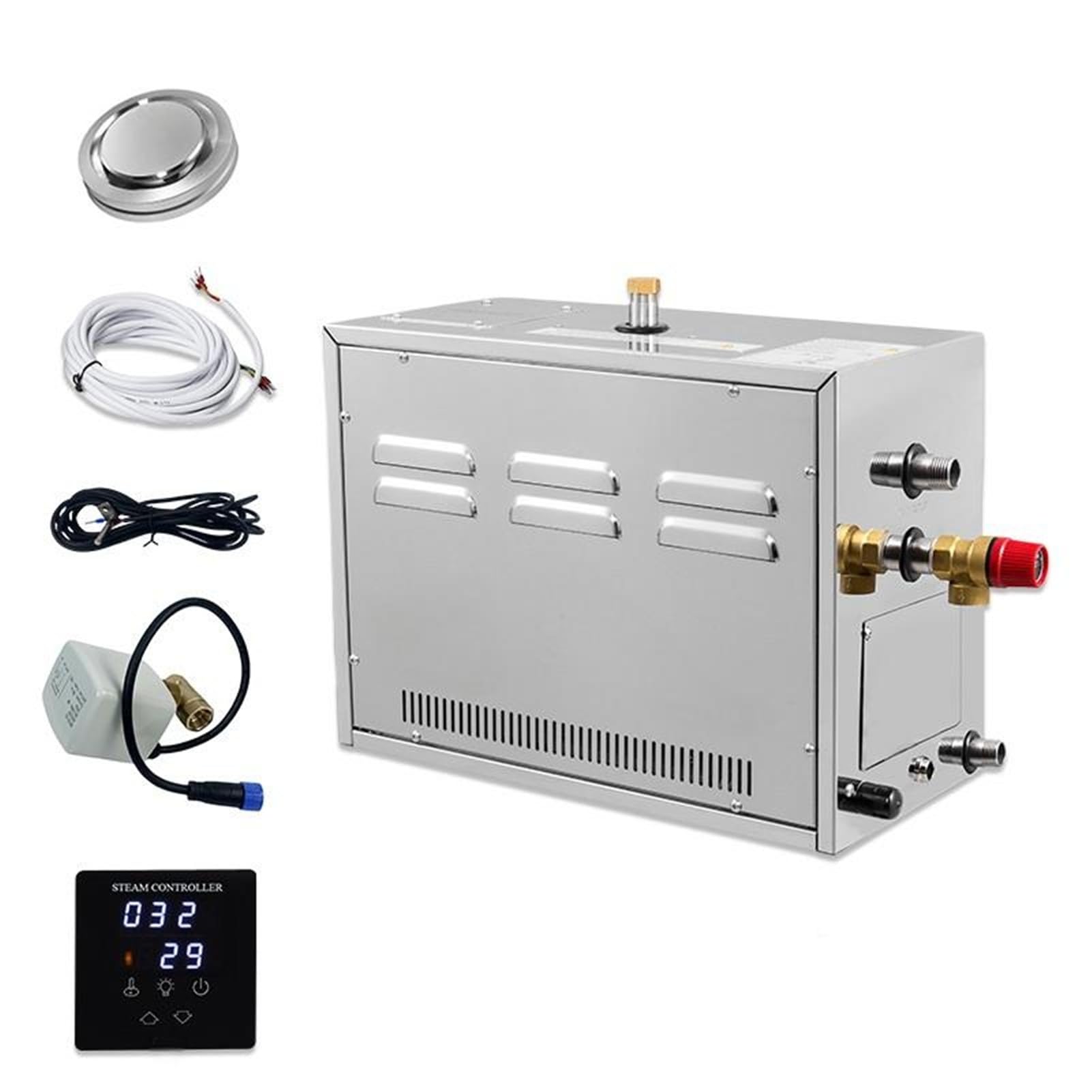 Equipo de sauna húmedo automático con motor y calefacción eléctrica acero inoxidable para la casa(180B)
