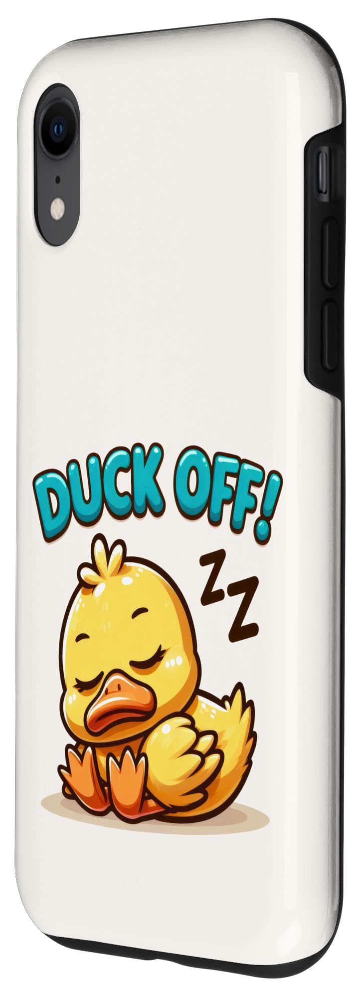 iPhone XR Cute Duck, Funny Sleeping Quote, Duck Off Case - Image 2