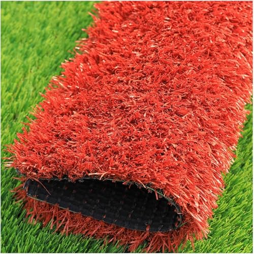 Alfombra de césped artificial de alta densidad para césped de jardín, alfombra de césped artificial realista con agujeros de drenaje, resistente a los rayos UV, rollo de césped apto para mascotas