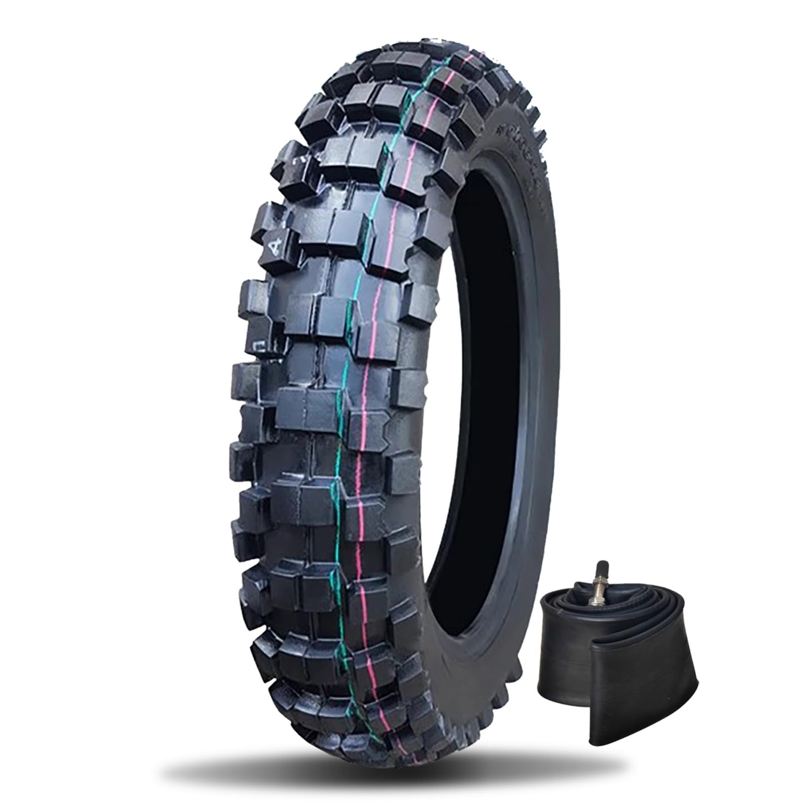 Zestaw opon i dętek 3.00-14 do Dirt Bike - opona i dętka 90/100-14 uniwersalne zapasowe kolce do motocykli terenowych do roweru terenowego 6 P.R 280 kPa 55P