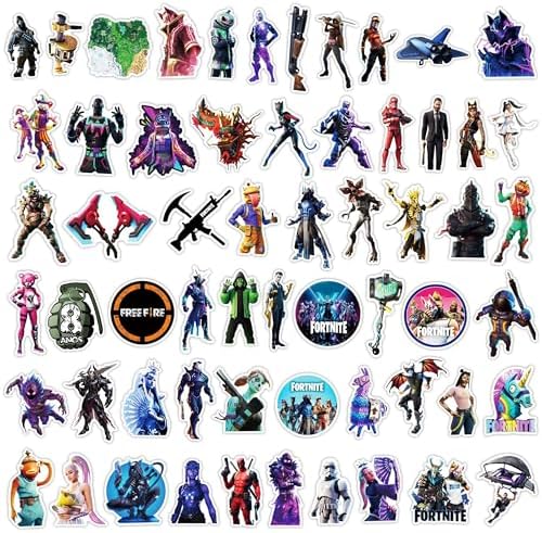 60PCS Game Stickers for Water Bottles,Skateboards and Notebooks, Laptop. Colorful Waterproof Party Decor Stickers for Fans Adults. (GS 4) image 4
