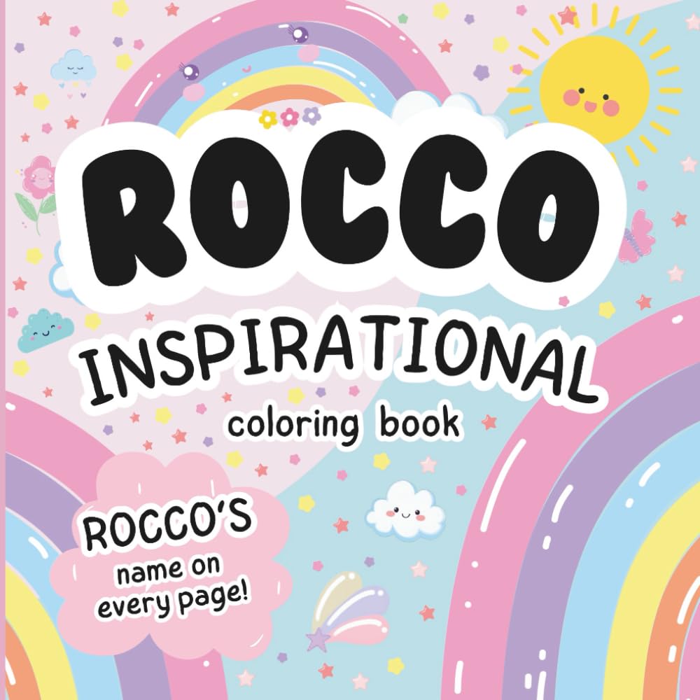 Rocco Inspirational Coloring Book: Personalized Just for Rocco – Rocco's Name Appears on Every Coloring Page