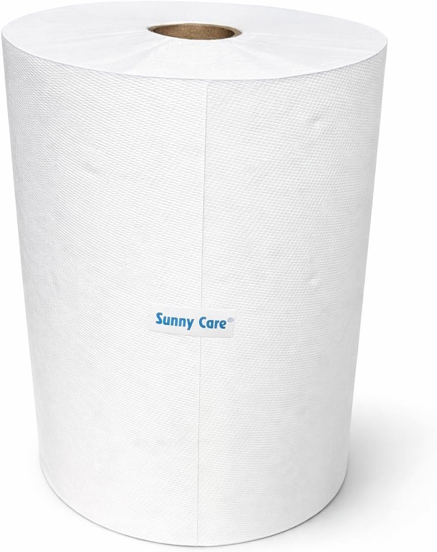 Sunnycare 5112P 10" Premium White High Capacity Touchless Paper Towel Rolls 700' Roll - 6 /Case