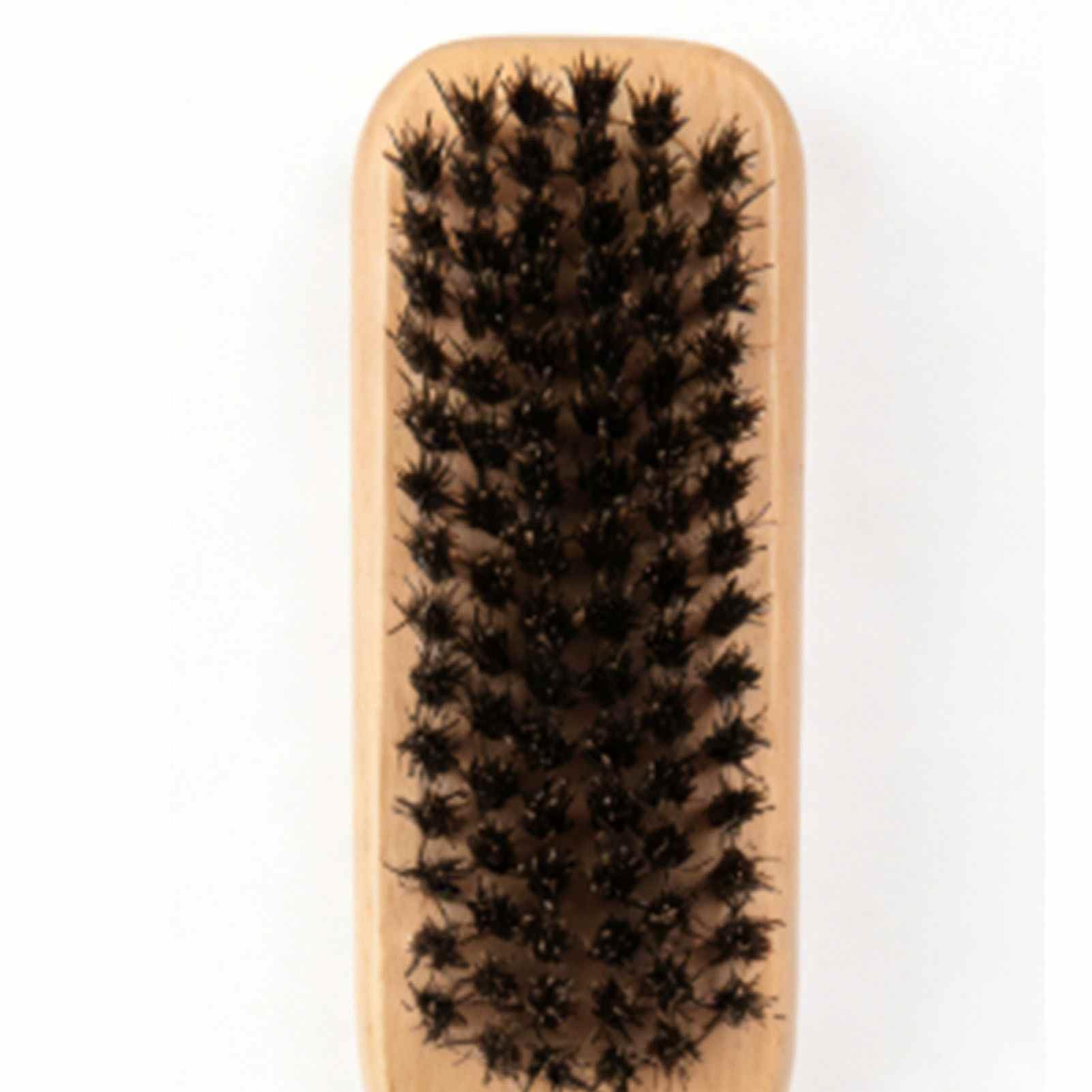 Spazzola per Barba Uomo con Manico in Legno, Spazzola Multiuso per del Viso per la Pulizia dello Styling, Legno Massello di Faggio con Setole (Pennello Barba a Coda Appuntita Colore di)